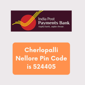 Cherlopalli Nellore pincode