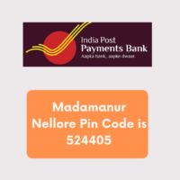 Madamanur Nellore Pin Code, Andhra Pradesh