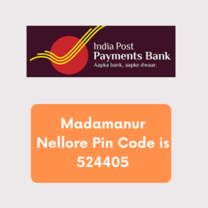 Madamanur Nellore pincode